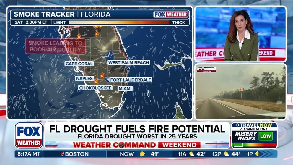 Florida drought fuels fire potential amid extreme dry spell | Latest ...