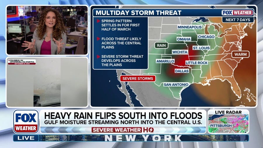 Heavy rain returns to drought-stricken South and Plains