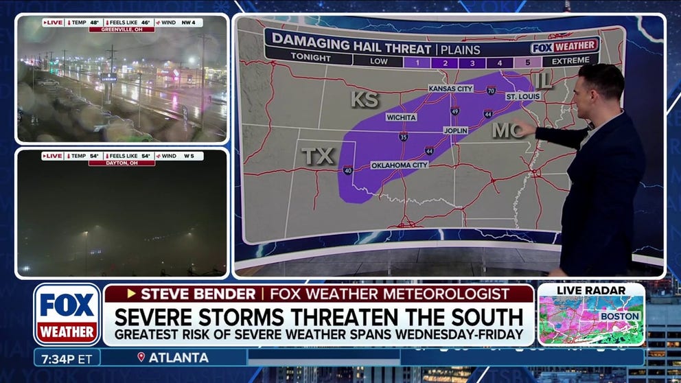 Severe storms threaten the South | Latest Weather Clips | FOX Weather