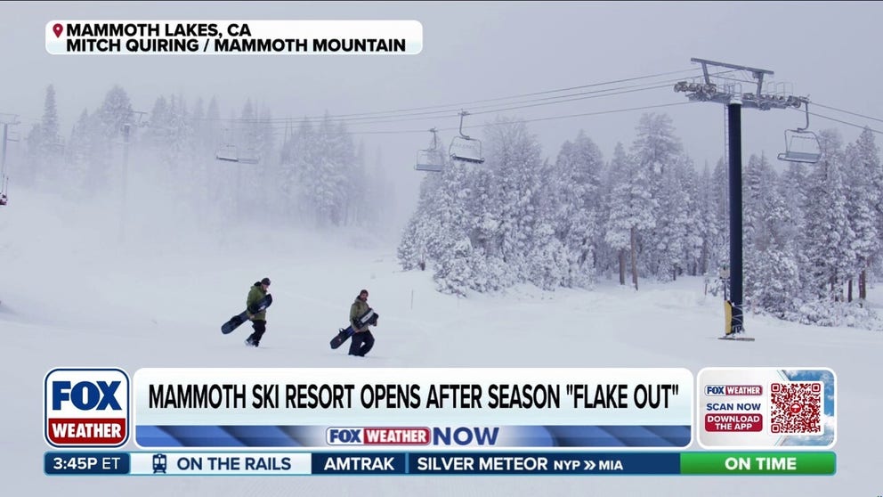 Mammoth Mountain ski resort is opening tomorrow after last week’s weather conditions delayed opening day. Emily Van Greuning, Communications Manager at Mammoth Resorts, joins FOX Weather to discuss the plans for the upcoming ski season. 