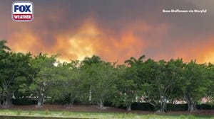 Raging wildfire burns near the Florida Everglades, scorching 11,000 acres