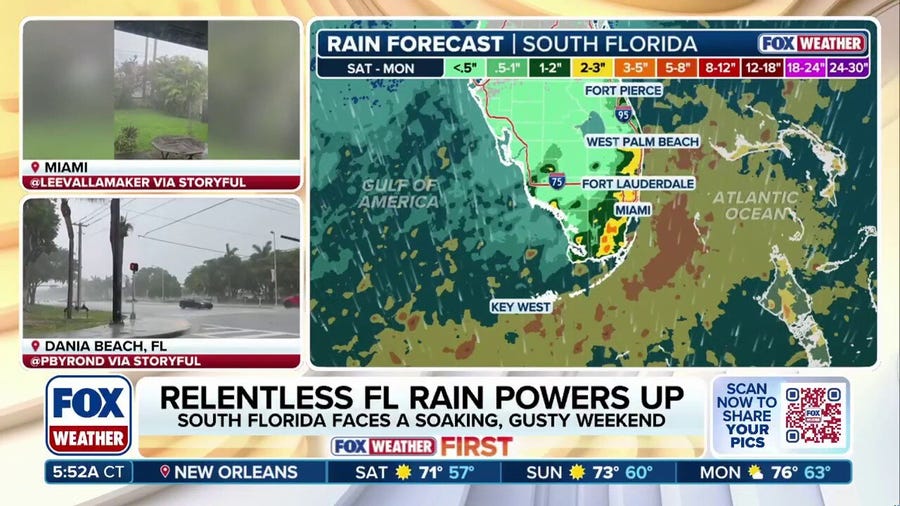 Florida faces wet weekend ahead of peak King TIdes