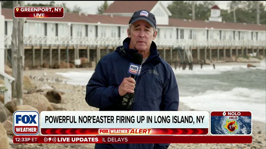 Long Island readying for powerful Nor'easter that's barreling up the East Coast