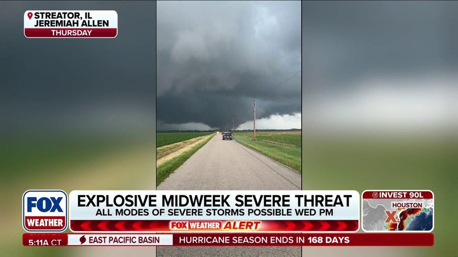 Level 4/5 severe storm threat issued for parts of the Midwest, tornado outbreak possible
