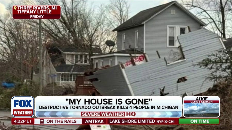 Michigan woman recounts terrifying EF-2 tornado that destroyed home
