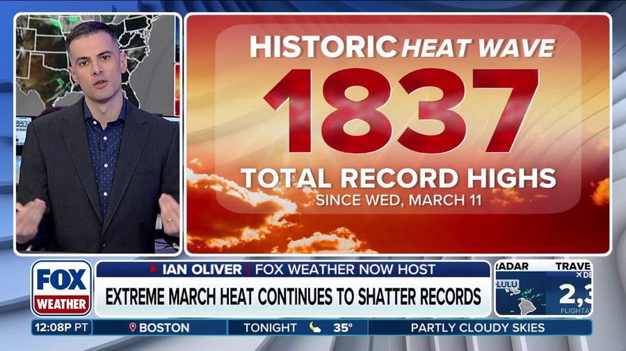 Historic heat wave continues to shatter records as it moves east