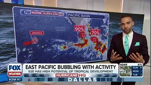 Eastern Pacific remains highly active as two Tropical Depressions churn off the Mexico coast