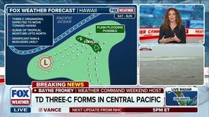 Tropical Depression Three-C takes aim at Hawaii in the Central Pacific
