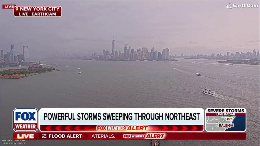 Millions under Tornado Watch as severe storms, flash flooding target the Northeast