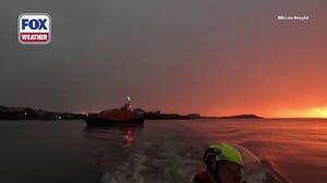 WATCH: Rescue Crews Save Stranded Paddleboarder and Dog at Sunset in Welsh Bay