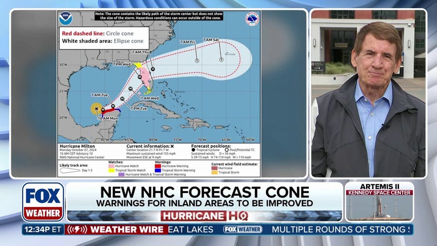 NHC issues new forecast cone for upcoming hurricane season