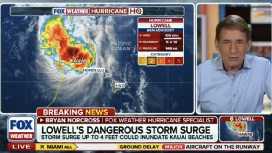 Hurricane Lowell lashes Hawaii with extreme impacts and dangerous conditions expected to continue
