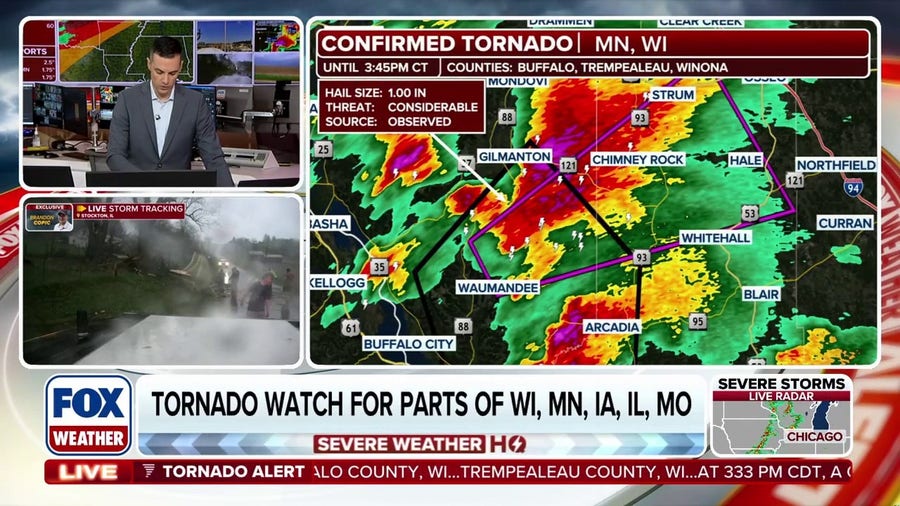 Take shelter immediately: Large violent tornado spotted on the ground in Minnesota