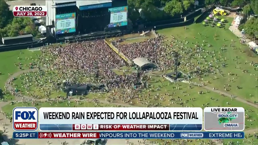 Severe thunderstorms threaten to rain out Lollapalooza festival