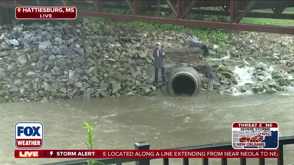 STORM REMNANTS: The remnants of Post-Tropical Storm Arthur make their presence felt to millions of Americans, as persistent rain and a serious flash flood threat persist for residents in the south. FOX Weather Meteorologist Haley Meier reports from Hattiesburg, Mississippi, with the latest: