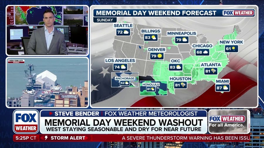 Memorial Day Weekend Forecast: Risk Of Rain For Millions To Dampen Holiday Plans