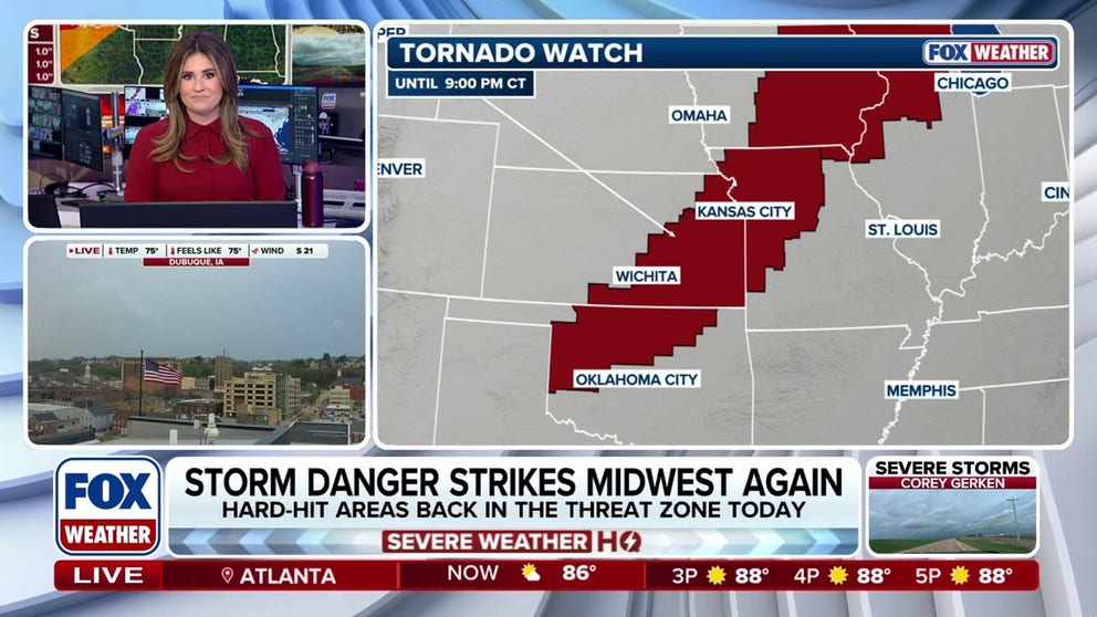 Millions in Midwest under alert for severe storms this evening | Latest ...