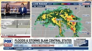 Flooding and storms slam the Midwest with downpours threatening a dozen states