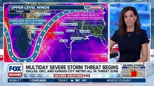 Multi-day severe storm threat kicks off across Texas, the Plains