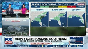 Heavy rain soaking the Southeast as flood threat continues through the weekend