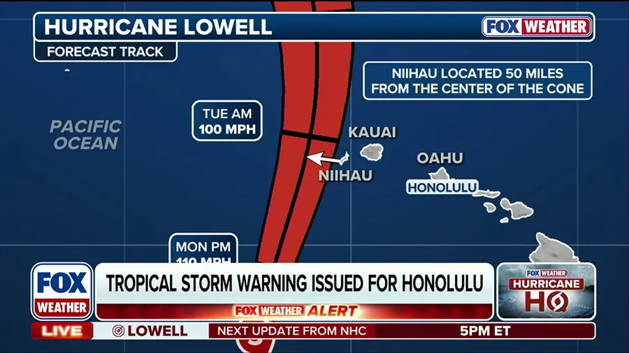 Hurricane Lowell could make rare direct hit on Hawaii