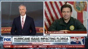 Florida Governor Ron DeSantis joins FOX Weather with an update on Hurricane Isaias