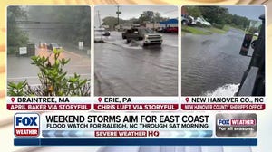 East Coast faces sprawling weekend flood threat after deadly thunderstorms slammed I-95 corridor