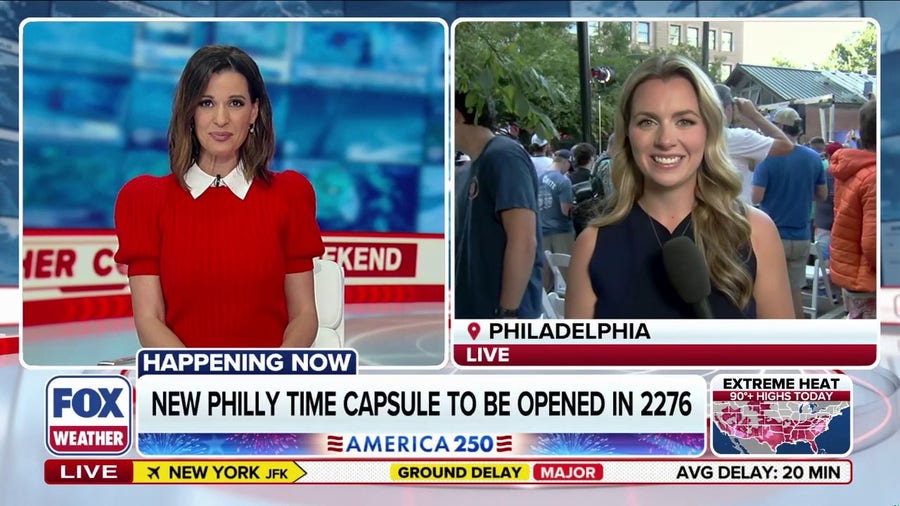 Philadelphia buries America 250 time capsule amid climbing temperatures