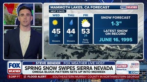 Late spring snow to blanket the Sierra Nevada Region