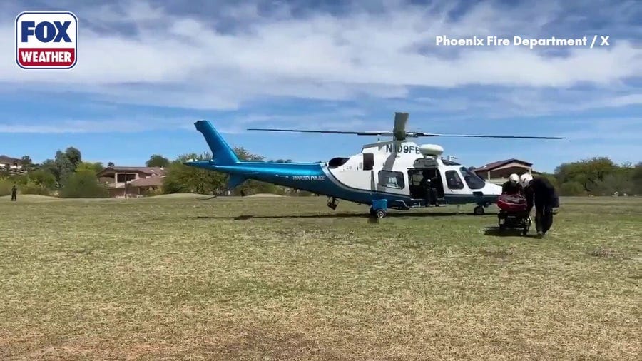 WATCH: Crews rescue hiker that was critically injured after being stung by bees 100+ times