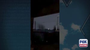 Heavy rain and lighting come down in Texas