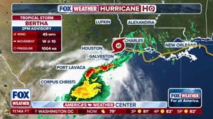 Tropical Storm Bertha unraveling after making landfall in Texas