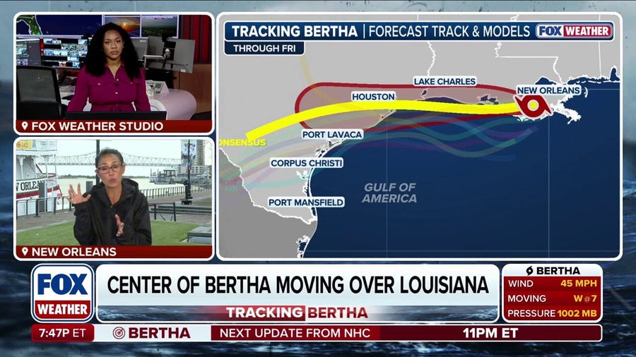 Live from New Orleans as Bertha Makes Landfall in Louisiana