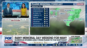 Memorial Day weekend washout expected for South, Northeast