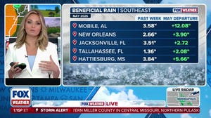 Rain expected to drench the Southeast US through the midweek