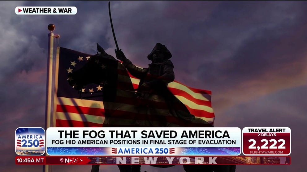 Most Americans know the U.S. became a country on July 4, 1776. But what many don’t realize, is that the American Revolution nearly ended just two months later, before a dense fog helped save the Continental Army. FOX Weather Senior Correspondent Robert Ray is in Brooklyn, New York, with more.