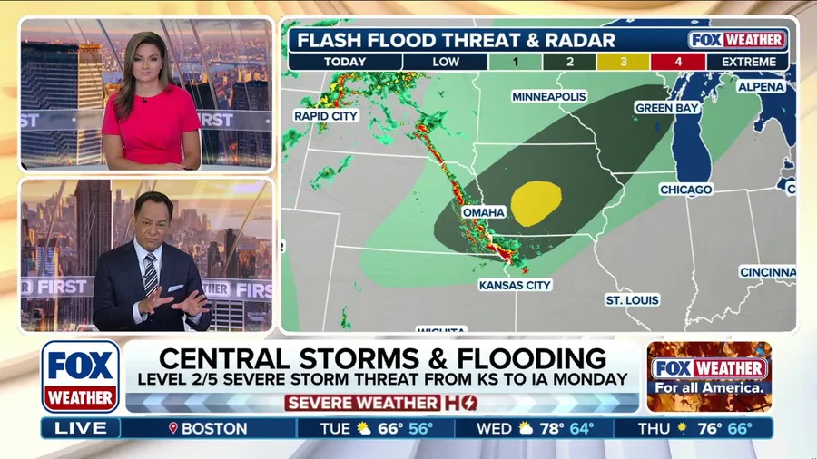 Relentless rain, severe storms to fire off across Midwest, bringing elevated flood risks
