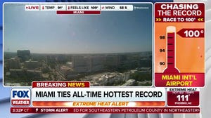 Miami ties it's all-time hottest day ever at 100 degrees