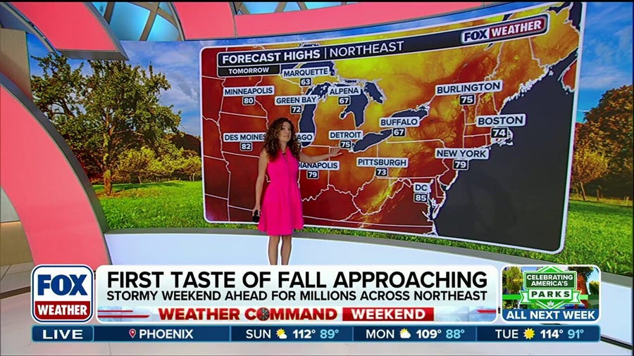 First taste of fall coming for millions across the US