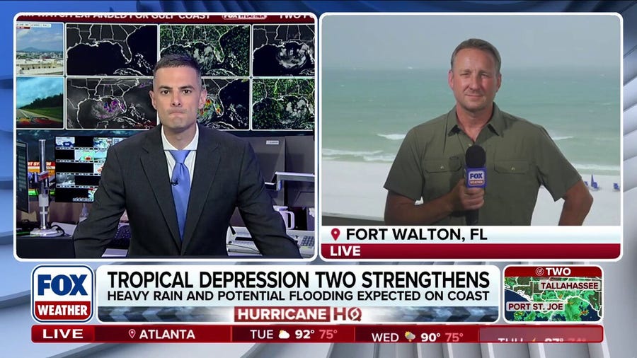 Florida braces for coastal flooding and heavy rain from Tropical Depression Two