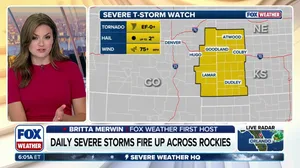 Damaging winds, large hail threaten Rockies as another day of severe storms fire up 