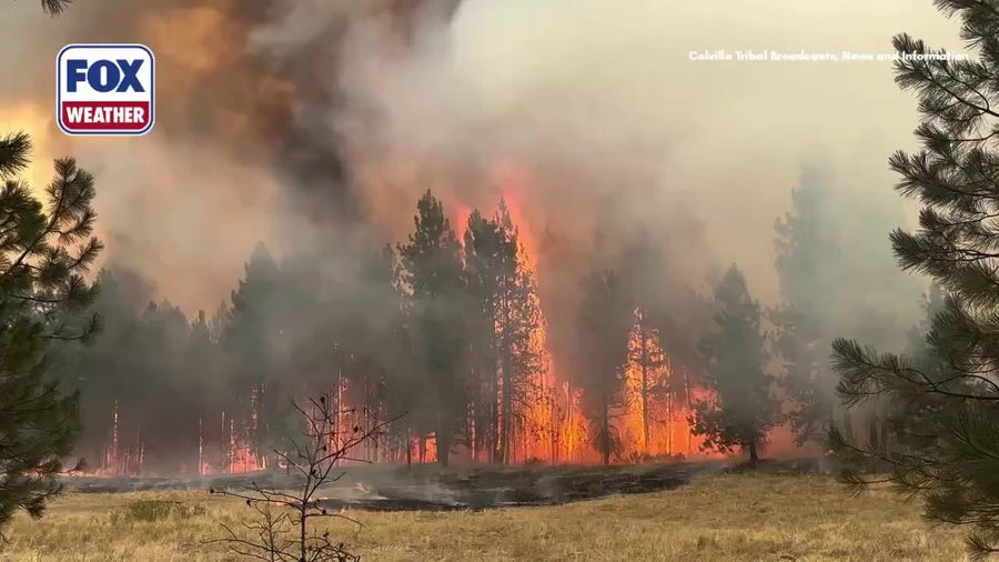 Intense fire behavior captured on Washington's Kaiser Canyon Fire