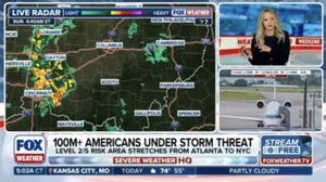 More than 100 million Americans under a storm threat Sunday as winds and hail target I-95 cities