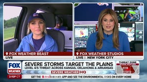 Dangerous level 4 out 5 severe storm threat issued across Kansas, Oklahoma and Arkansas