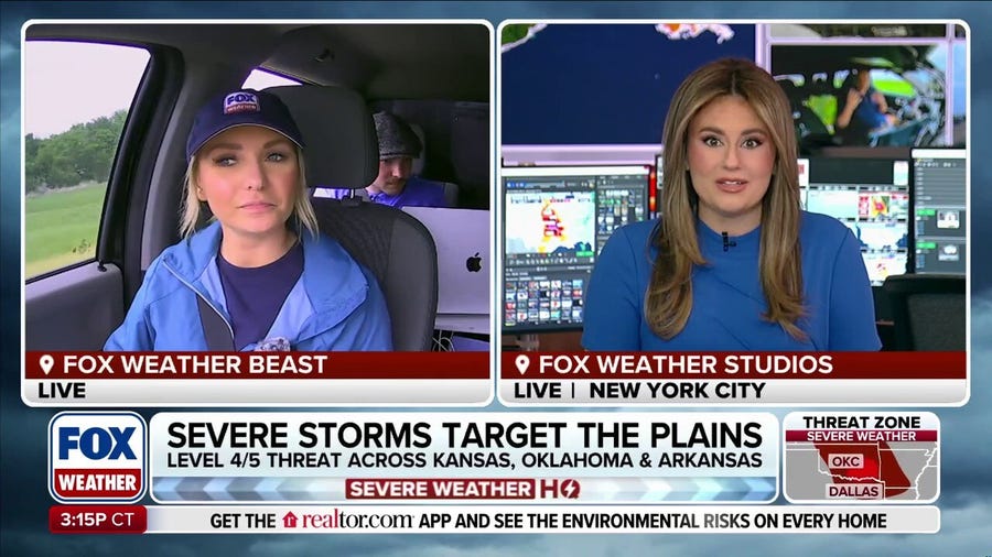 Dangerous level 4 out 5 severe storm threat issued across Kansas, Oklahoma and Arkansas