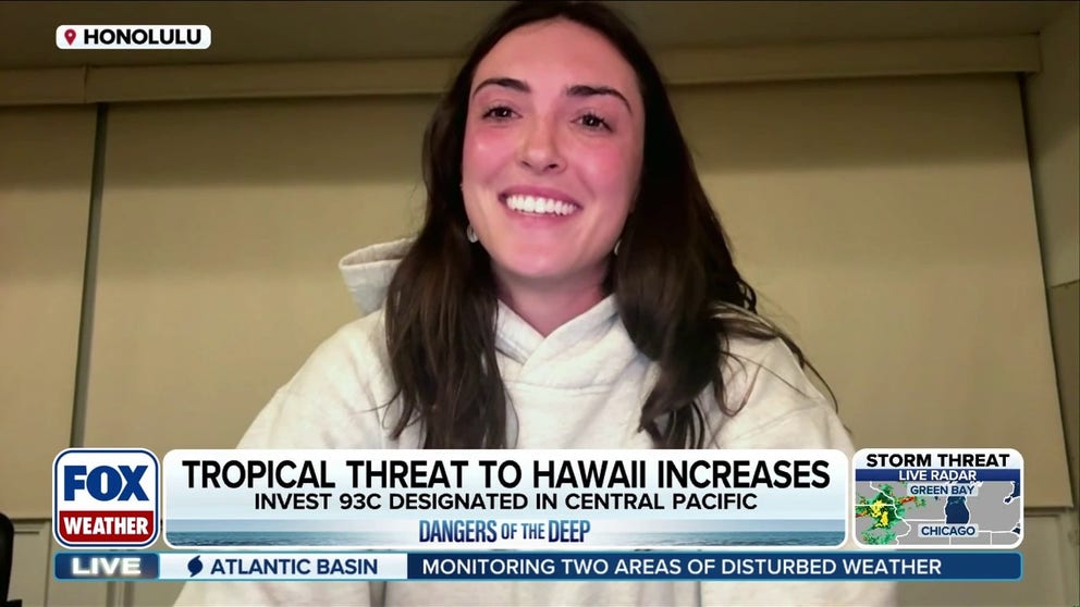 The potential for monster surf is likely headed for Hawaii later this week as Invest 93C looms in the Pacific. Surfer and content creator Katlin Kerby joins FOX Weather to break down the deep-water dangers, surf safety, and how to assess storm threats.