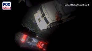 Watch: Four rescued by Coast Guard after boat becomes disabled in 12-foot waves off Long Island Coast