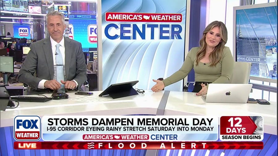 Line of storms to affect Memorial Day Weekend