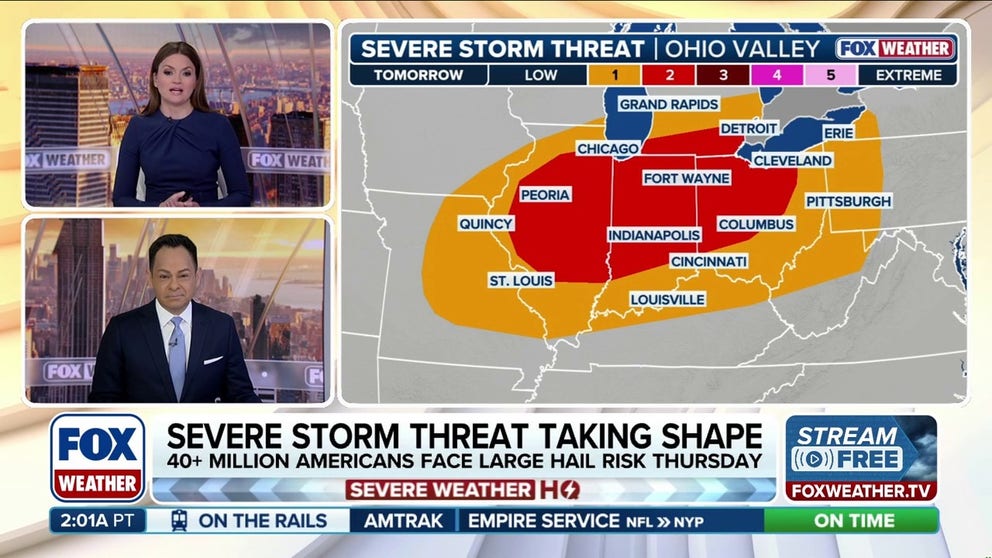 Severe storms target nearly 50 million across Midwest, Ohio Valley with ...