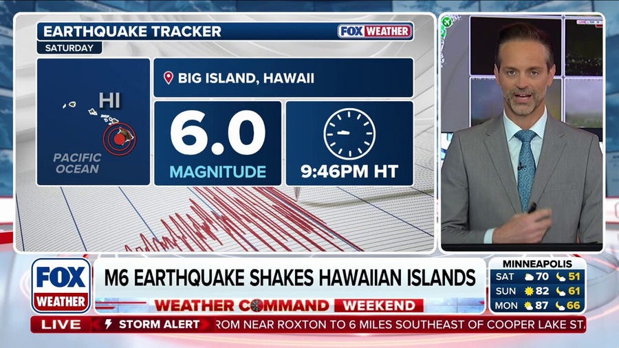 Magnitude 6.0 earthquake rattles Hawaii's Big Island
